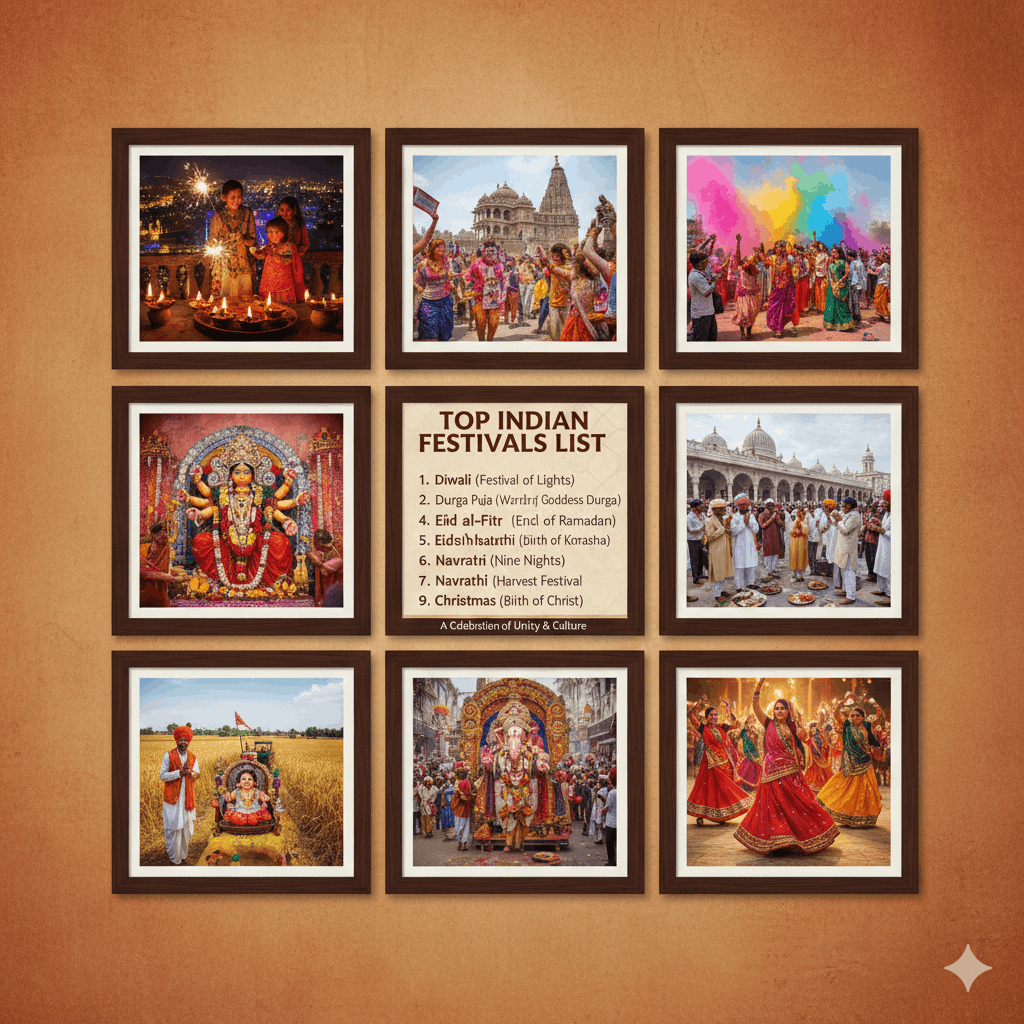 Top 10 Traditional Indian Festivals You Must Know About 2 top Indian festivals list