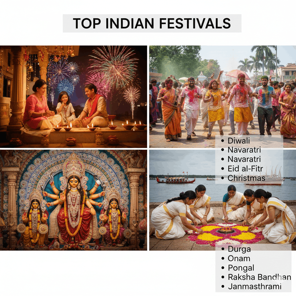 top Indian festivals list