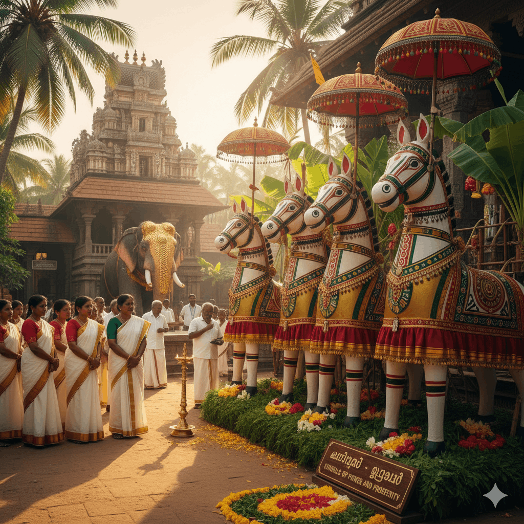 How Kuthira (Horse) Symbolism Shapes Kerala Temple Rituals 2 kuthira symbolism in Kerala