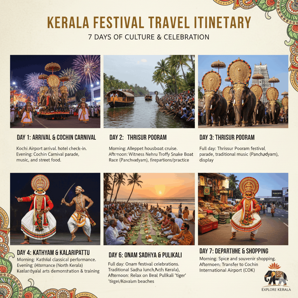 Kerala Festival Travel Itinerary: How to Plan a Trip Around Kerala’s Biggest Celebrations 2 Kerala festival travel itinerary